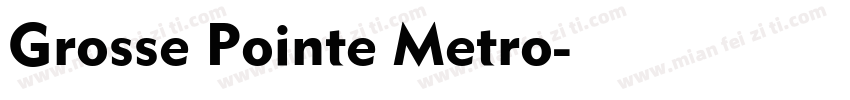 Grosse Pointe Metro字体转换